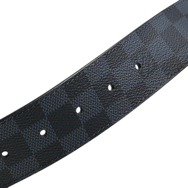 LOUIS VUITTON  40 mm LV Initiales Reversible Belt - Damier Navy