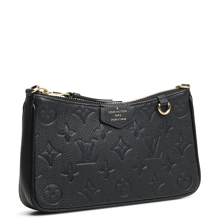 LOUIS VUITTON Easy Pouch On Strap- Monogram Empreinte - Black