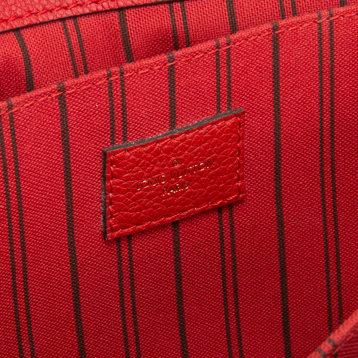 LOUIS VUITTON Monogram Empreinte Pochette Metis - Red