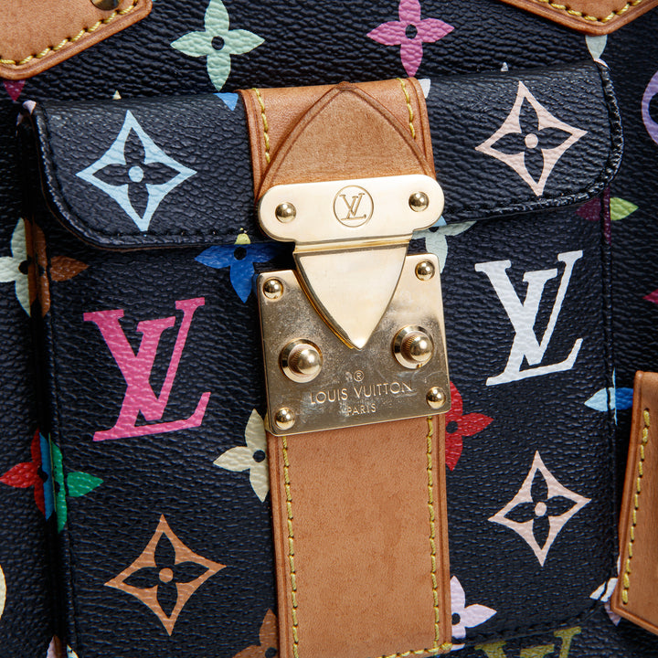 LOUIS VUITTON Vintage Speedy 30 Multicolore Monogram-Black