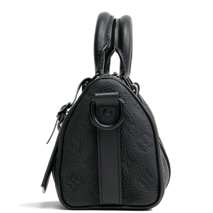 LOUIS VUITTON Taurillon Keepall Bandouliere 25 - Black