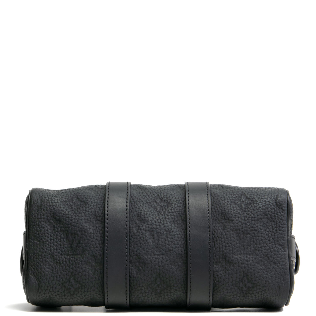 LOUIS VUITTON Taurillon Keepall Bandouliere 25 - Black