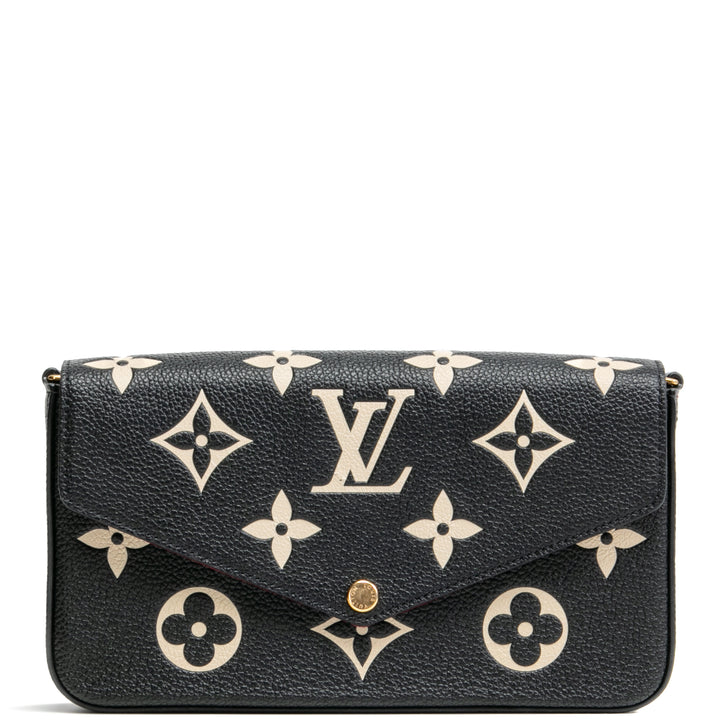 LOUIS VUITTON Félicie Pochette - Black & Beige