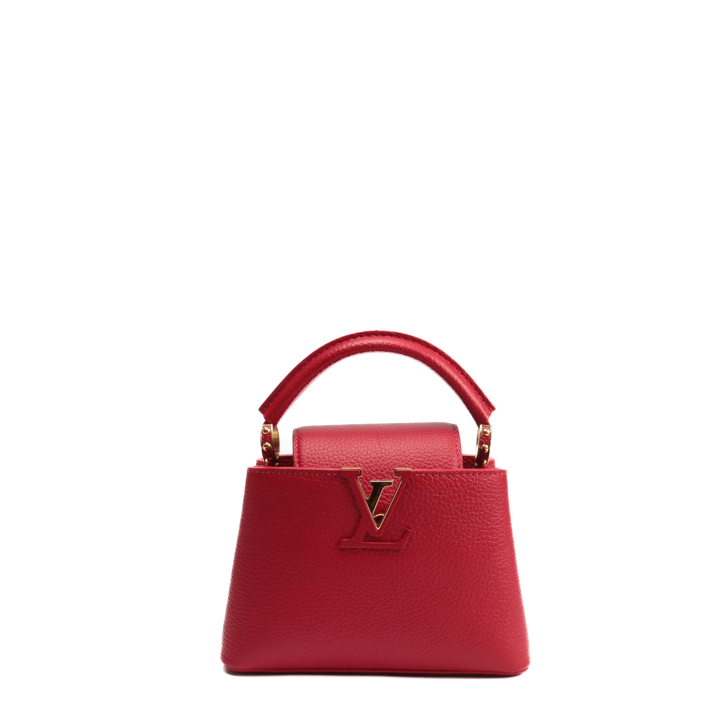 Louis Vuitton Scarlet Taurillon Capucines Mini