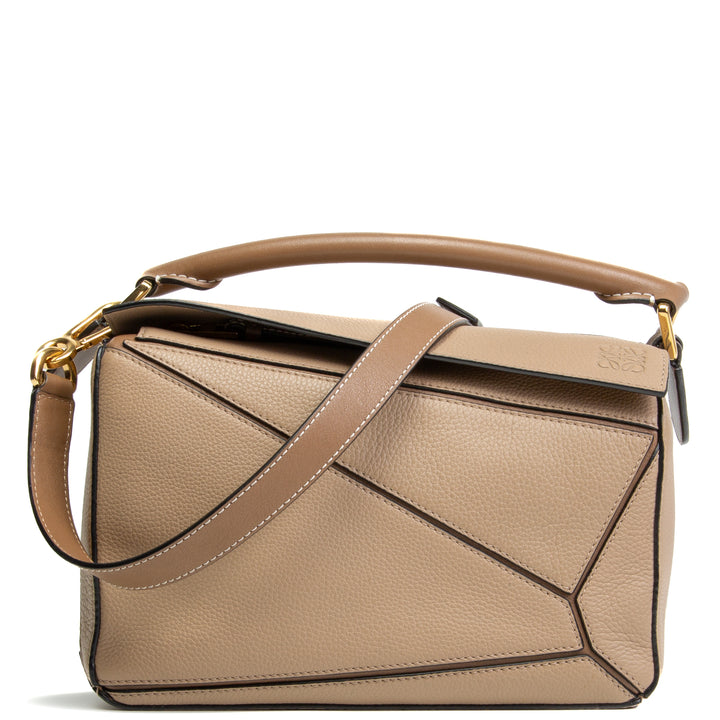 LOEWE Puzzle Small Bag - Sand Mink