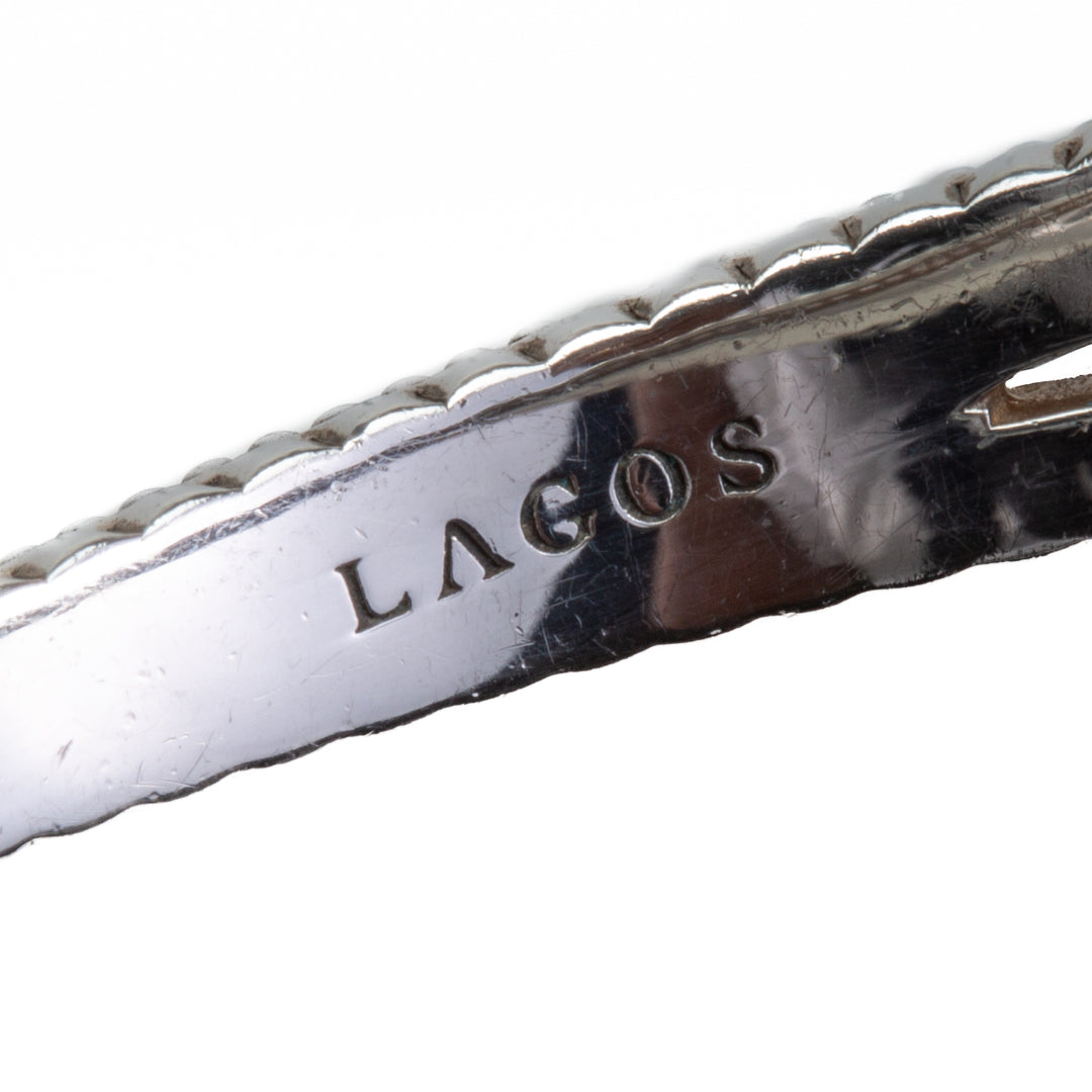 LAGOS Caviar Lux Diamond Hinged Bangle Bracelet - FINAL SALE