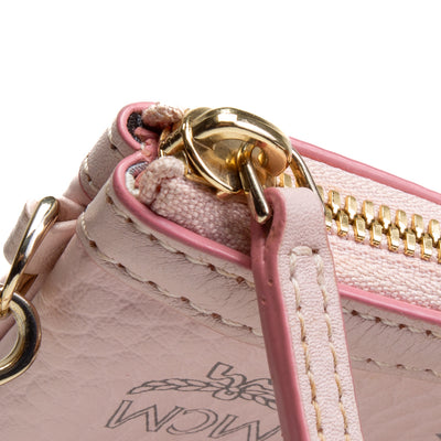 MCM Visetos Liz Pouch - Pink OUTLET FINAL SALE