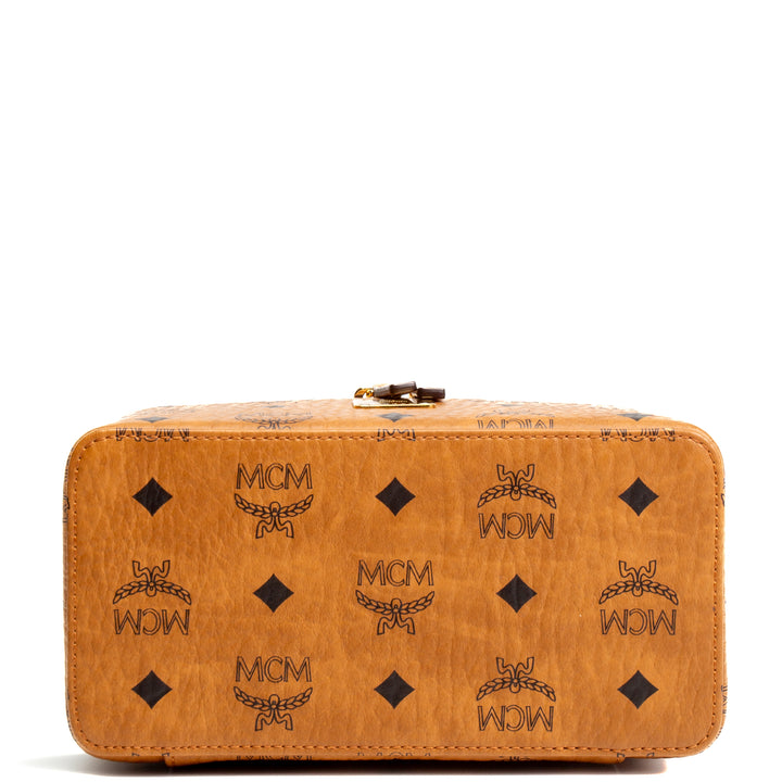 MCM Mini Rockstar Vanity Case - Cognac