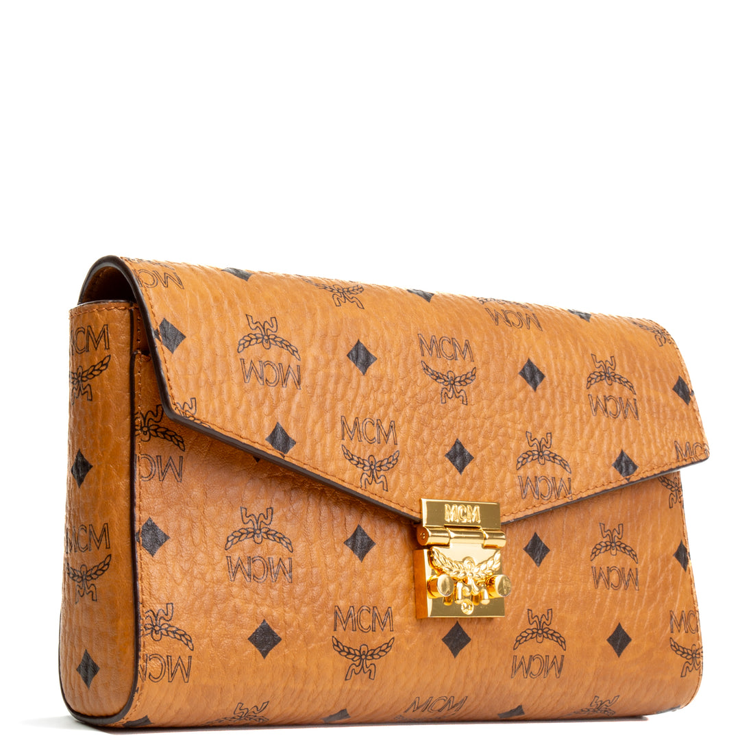 MCM Medium Tracy Crossbody - Cognac