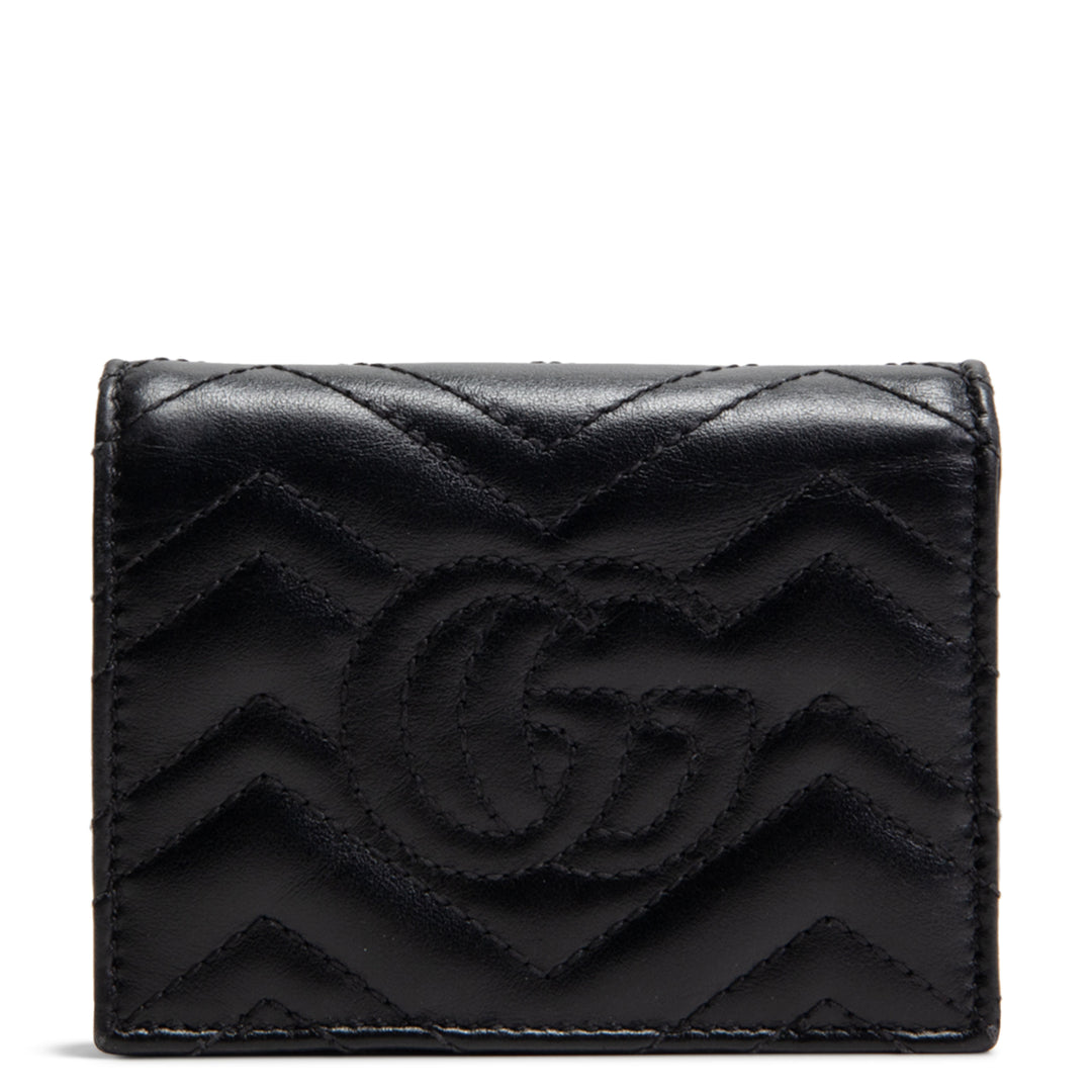 GUCCI GG Marmont Card Case Wallet - Black