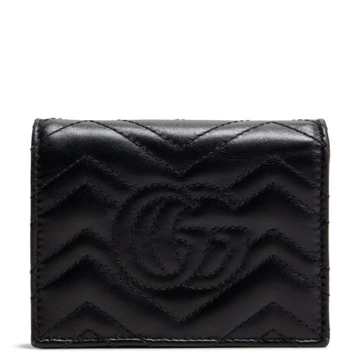 GUCCI GG Marmont Card Case Wallet - Black