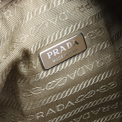 PRADA Shearling Re-Edition 2000 Hobo - Cream OUTLET FINAL SALE