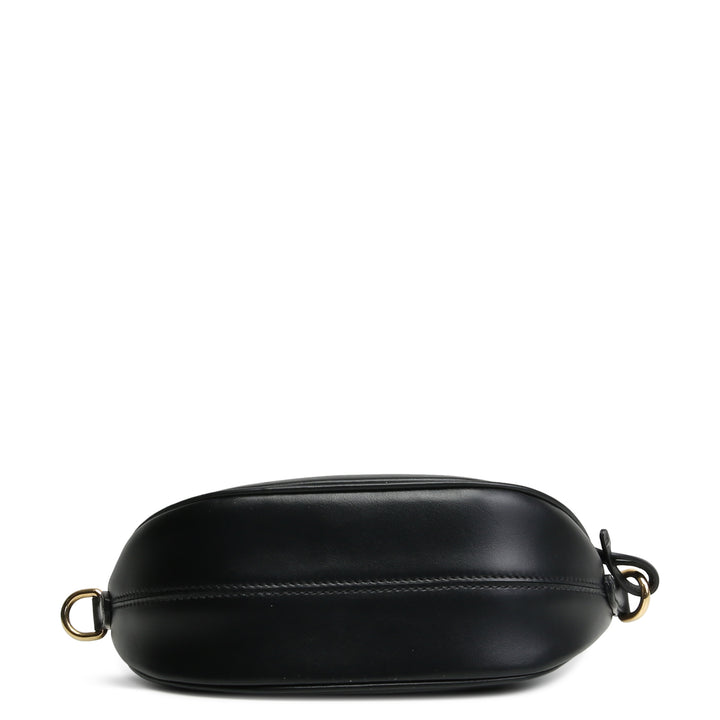 PRADA Mini Leather Shoulder Bag- Black