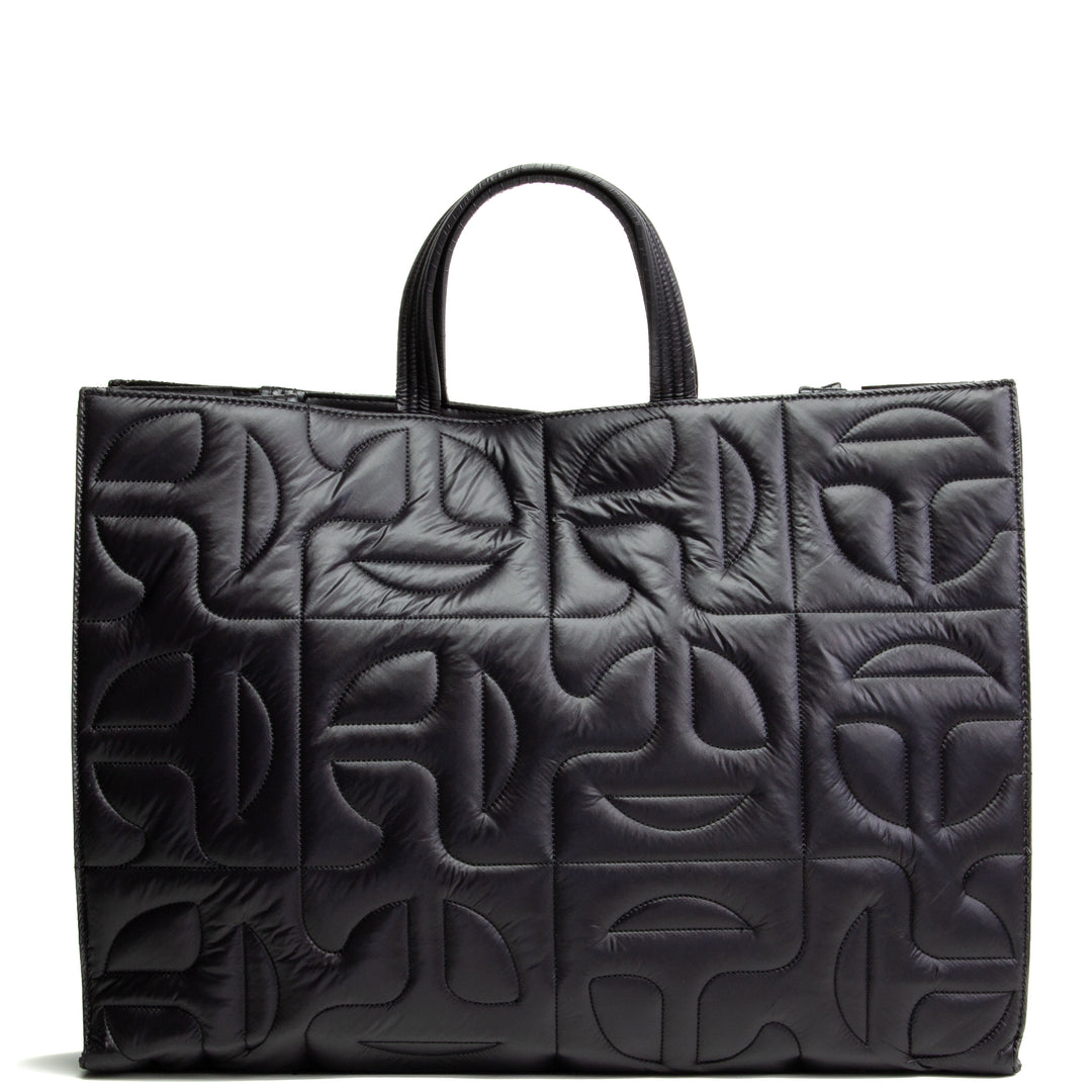 TELFAR x Moose Knuckles Puffer Shoppers Tote - Black