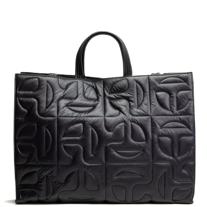 TELFAR x Moose Knuckles Puffer Shoppers Tote - Black