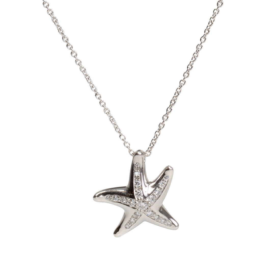 TIFFANY & CO. Diamond Starfish Pendant Necklace - FINAL SALE