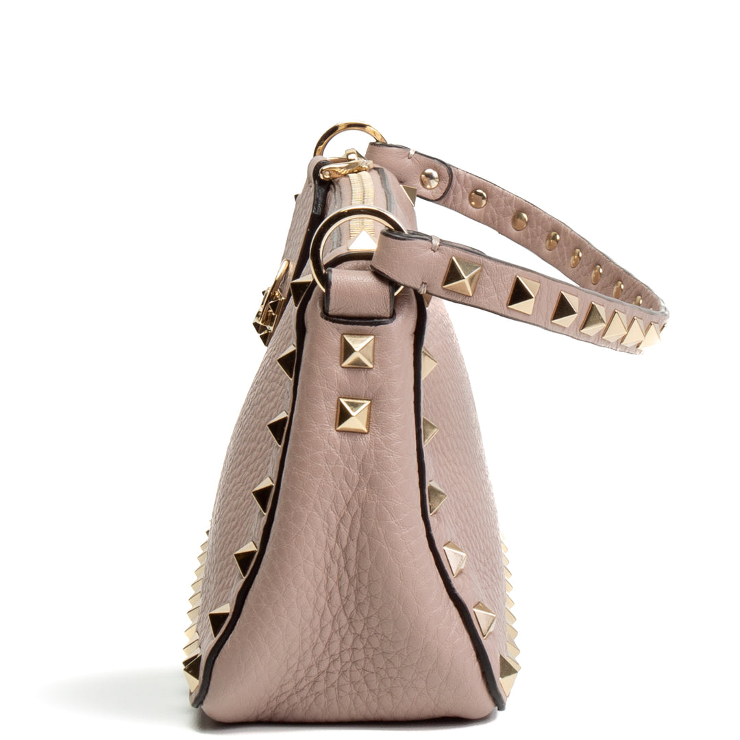 VALENTINO Small Rockstud Shoulder Bag - Poudre