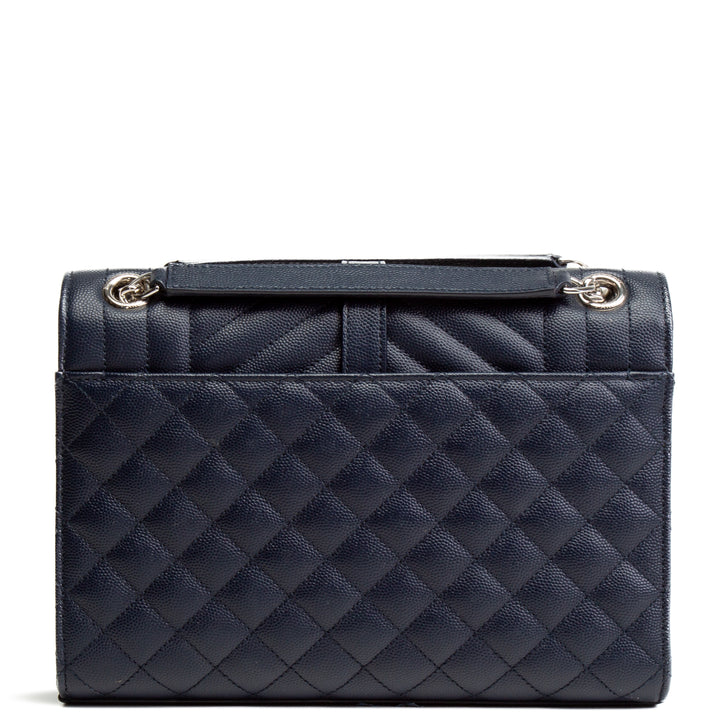 SAINT LAURENT  Tri Quilt Envelope Medium  Bag - Navy