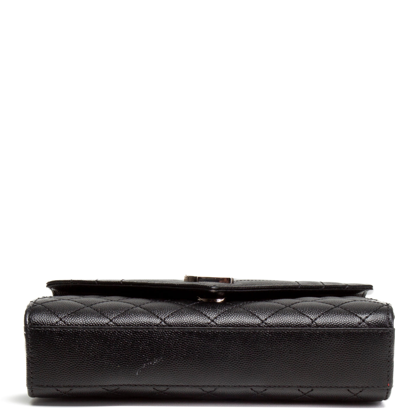 SAINT LAURENT Small Triquilt Envelope Flap Bag - Black