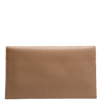 SAINT LAURENT Uptown Medium Pouch- Taupe