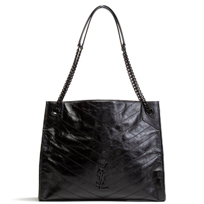 SAINT LAURENT Medium Niki Shopper Tote - Black