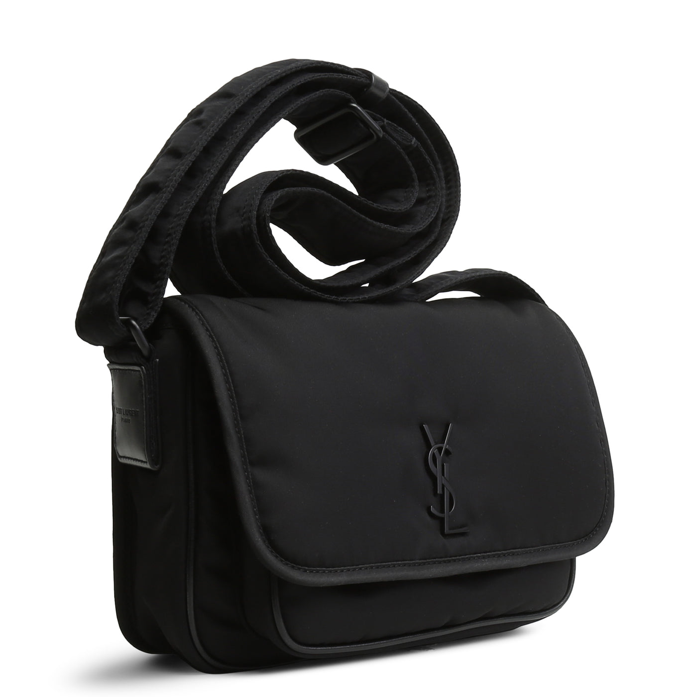 SAINT LAURENT Small Niki Nylon Messenger - Black