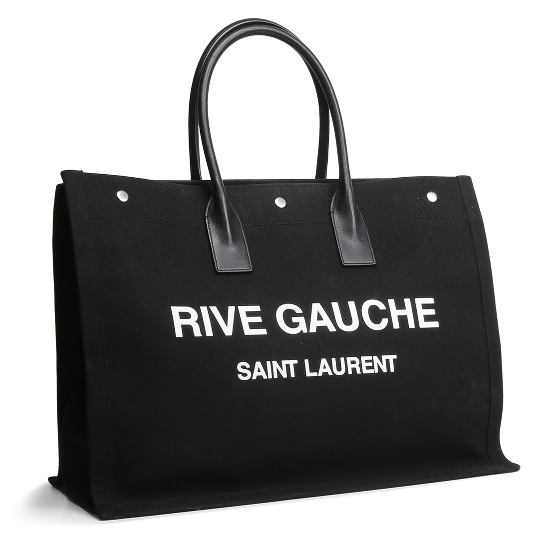 SAINT LAURENT Rive Gauche Tote Bag - Black