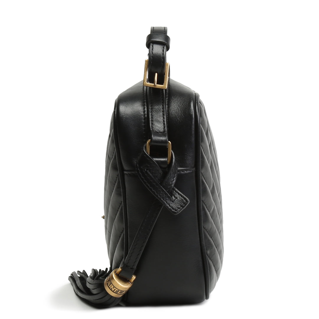 SAINT LAURENT Lou Camera Tassel Bag - Black