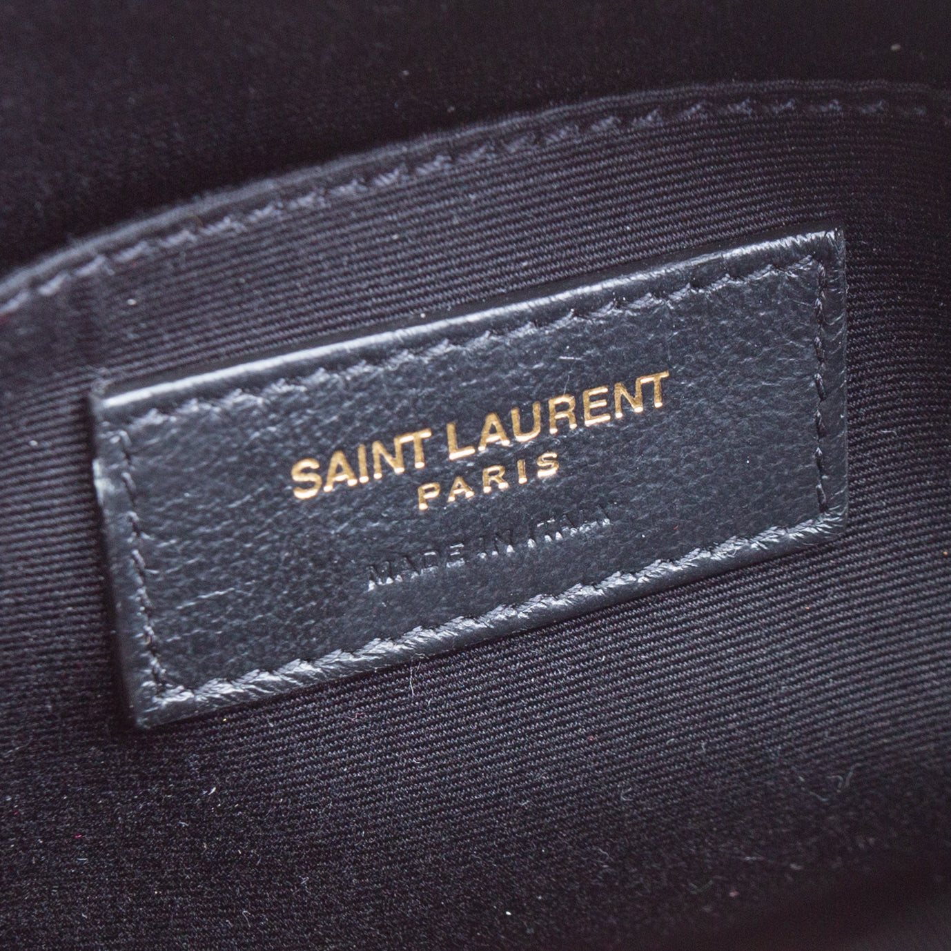 SAINT LAURENT Vinyle Round Camera Bag - Black