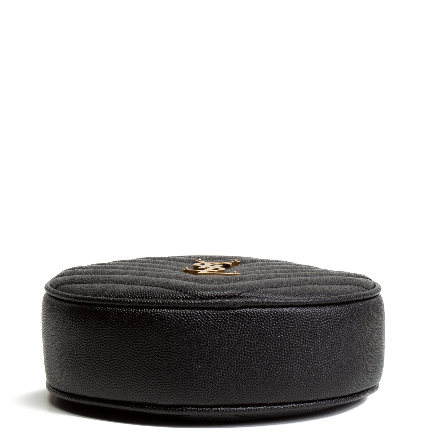 SAINT LAURENT Vinyle Round Camera Bag - Black