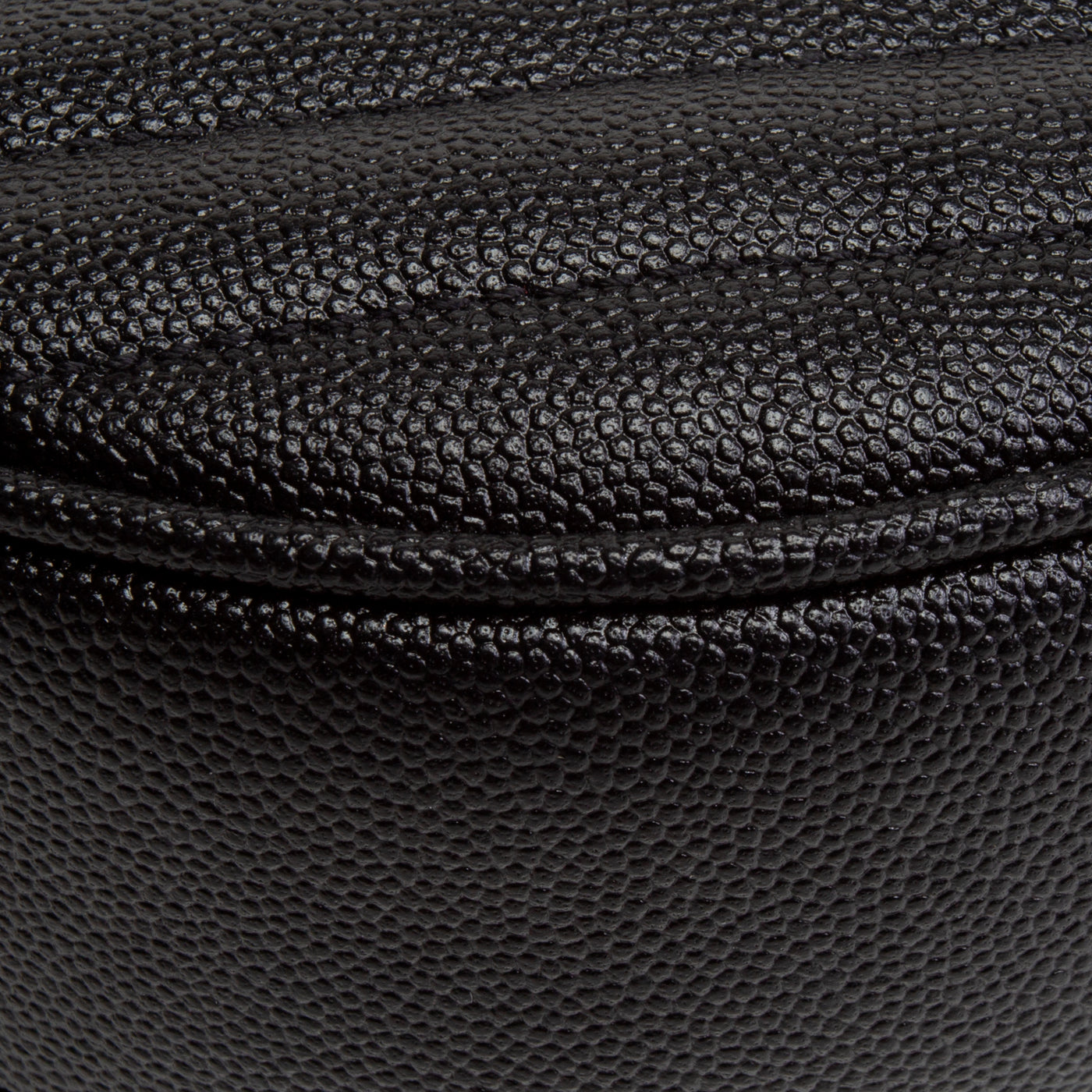 SAINT LAURENT Vinyle Round Camera Bag - Black