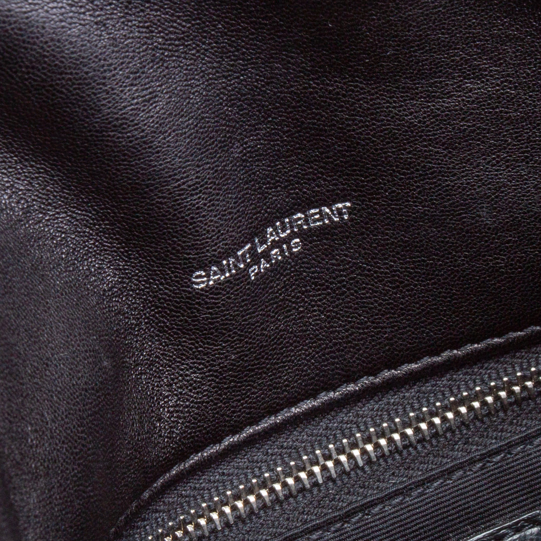 SAINT LAURENT Small Loulou Puffer Shoulder Bag - Black