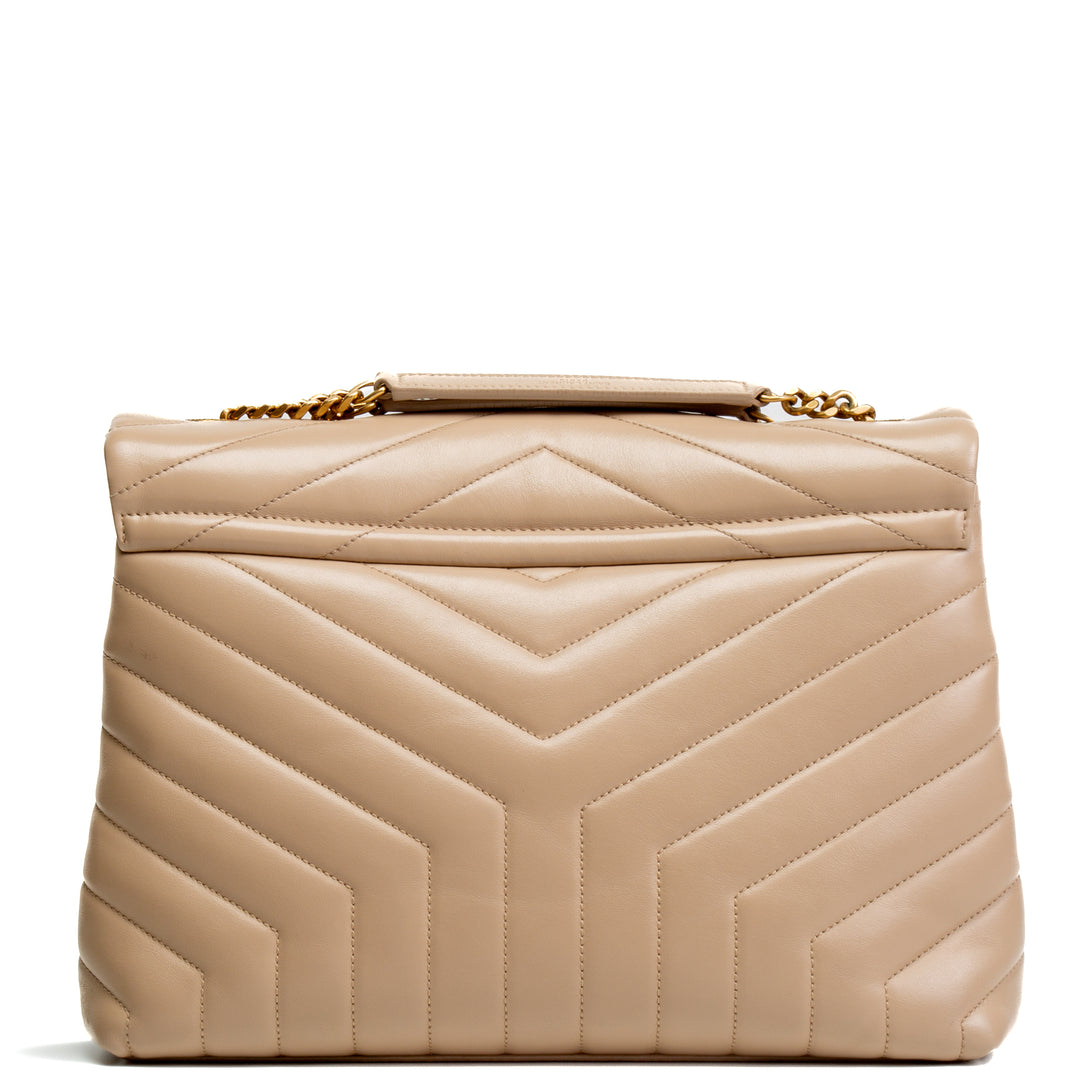 SAINT LAURENT Medium Loulou - Beige