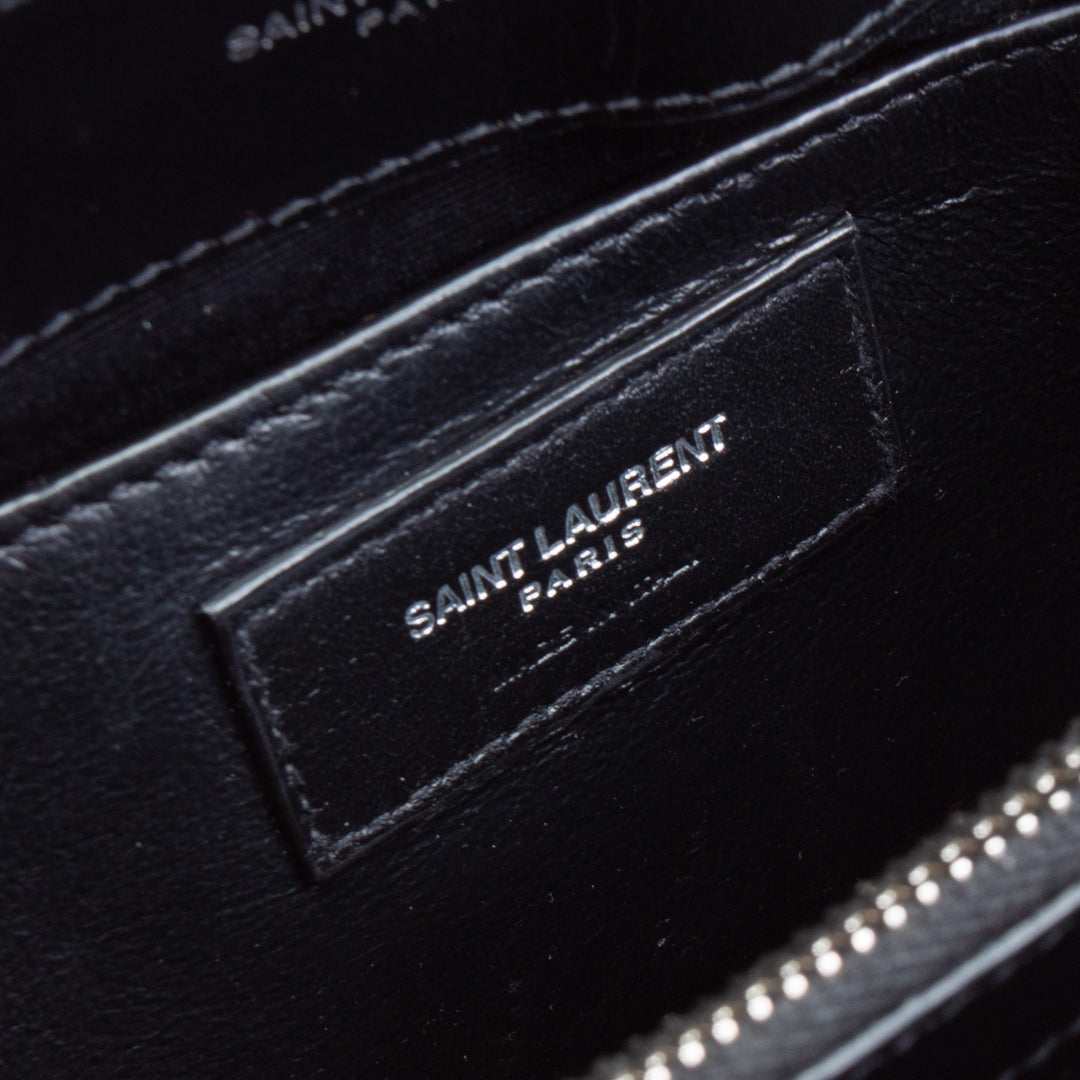 SAINT LAURENT Small Loulou Shoulder Bag - Black