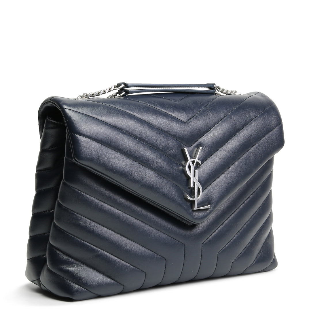 SAINT LAURENT Medium LouLou Bag - Navy