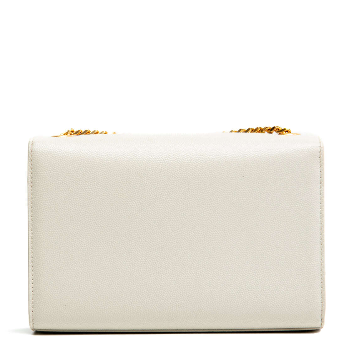 SAINT LAURENT Small Monogram Kate Bag Cream - OUTLET FINAL SALE