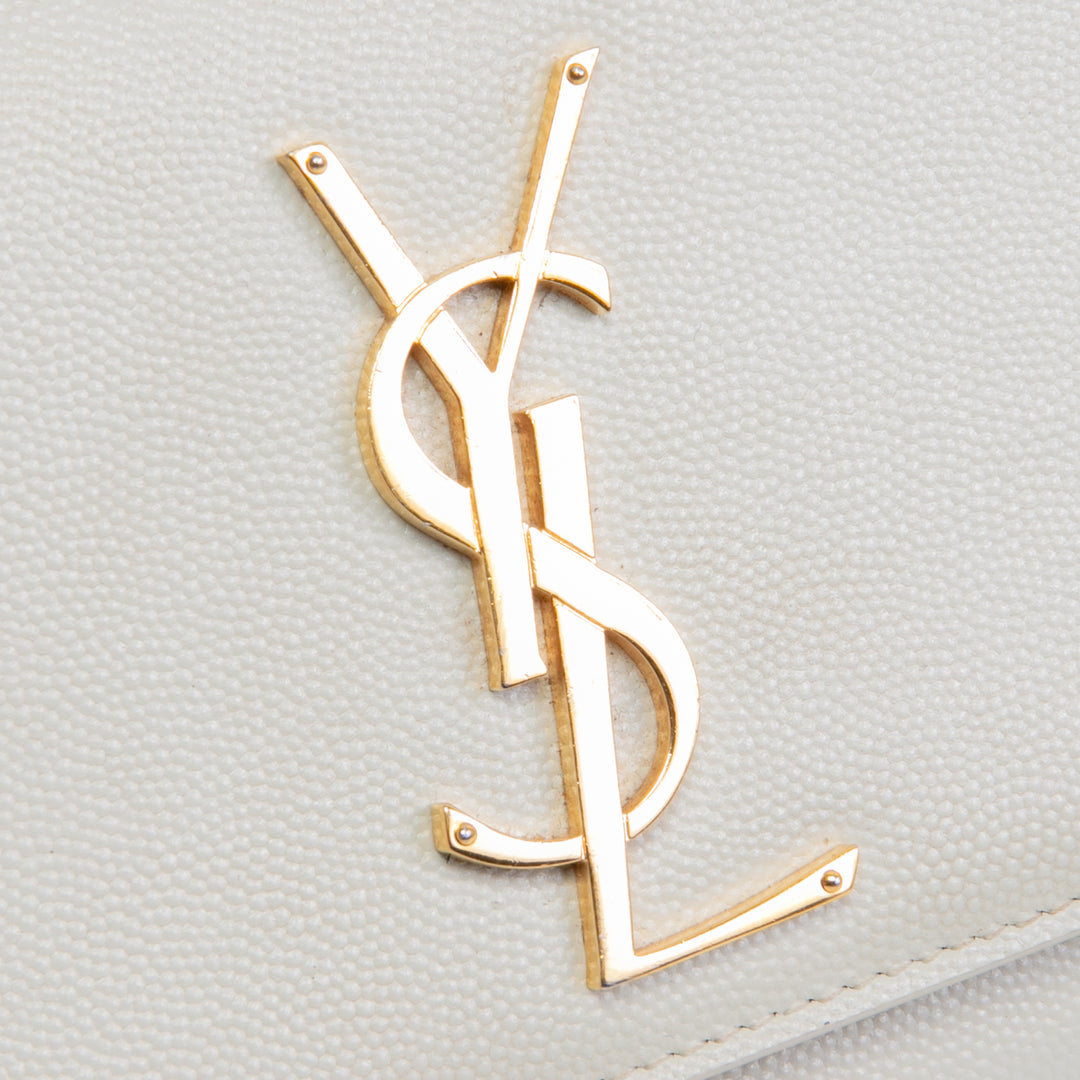 SAINT LAURENT Small Monogram Kate Bag Cream - OUTLET FINAL SALE