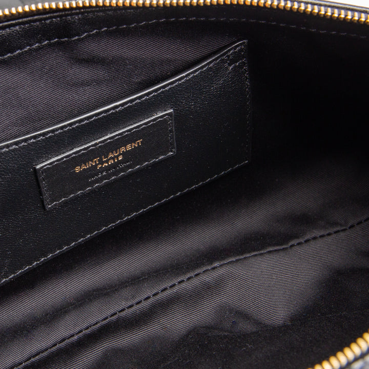 SAINT LAURENT Maxi Icare Shopping Bag w/ Pouch - Black