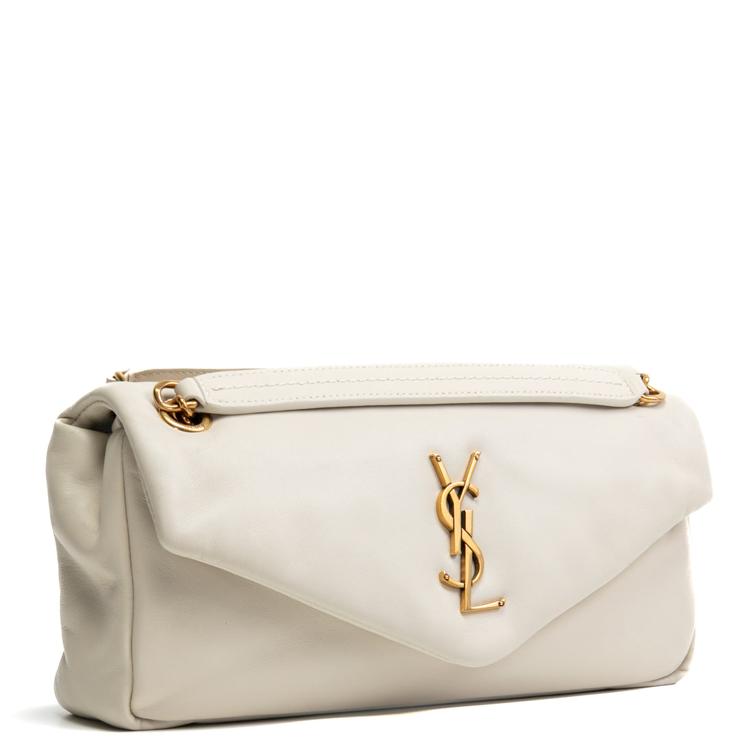 SAINT LAURENT Small Calypso Shoulder Bag - Blanc Vintage