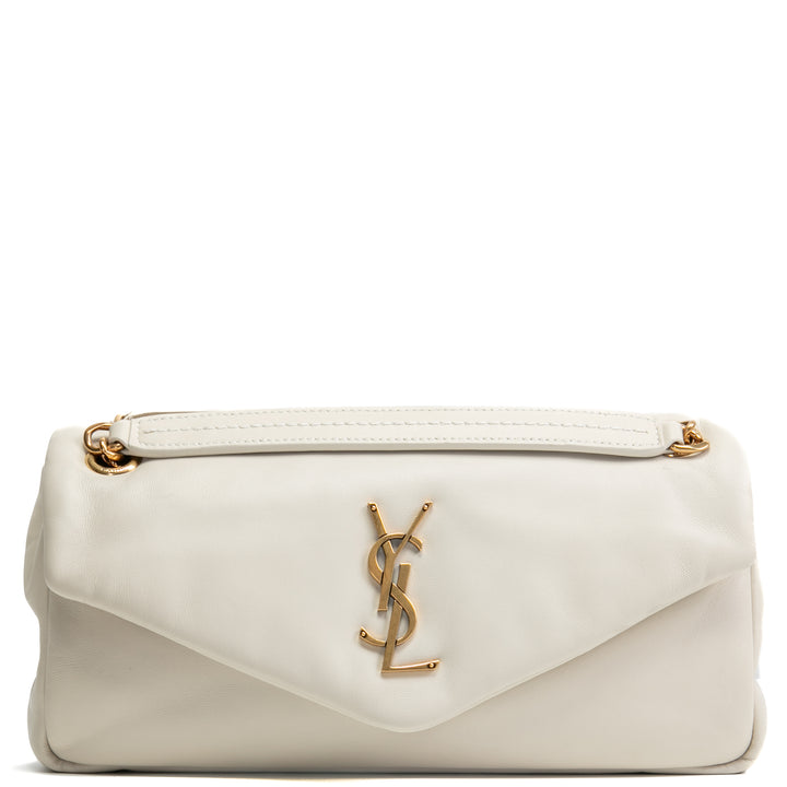 SAINT LAURENT Small Calypso Shoulder Bag - Blanc Vintage