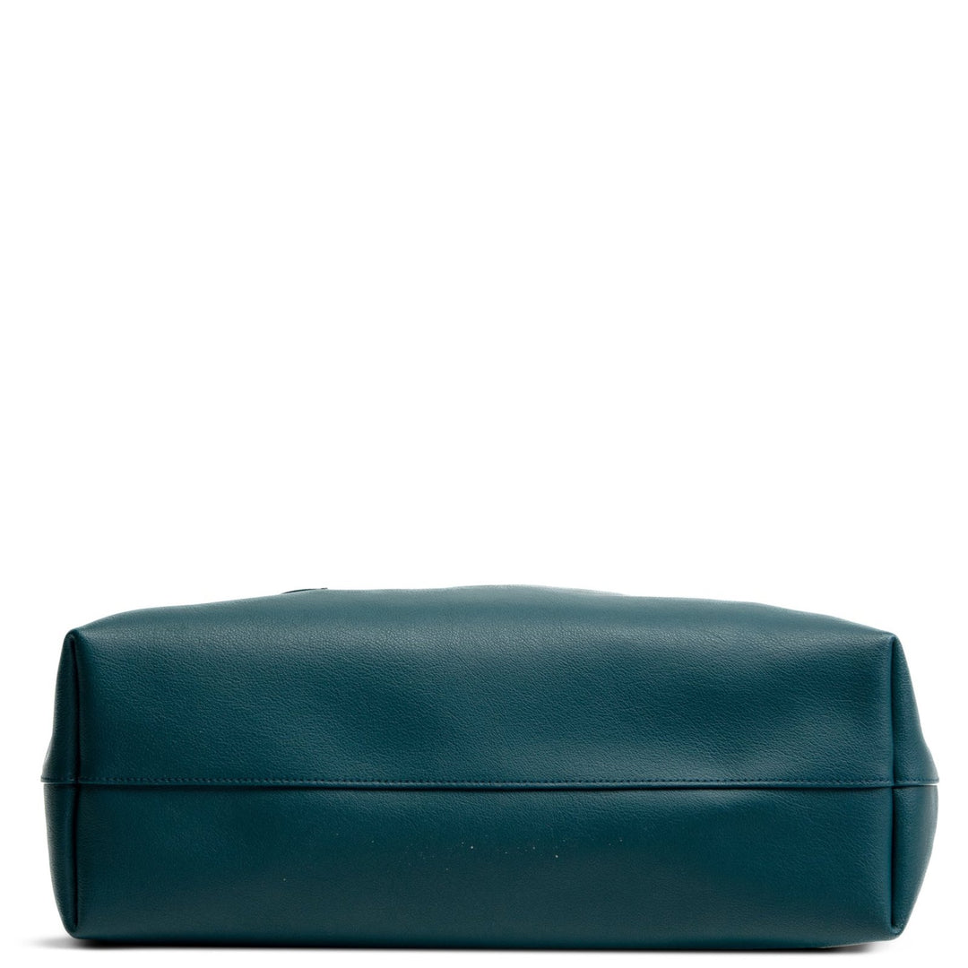 SAINT LAURENT E/W Shopping Tote - Dark Teal