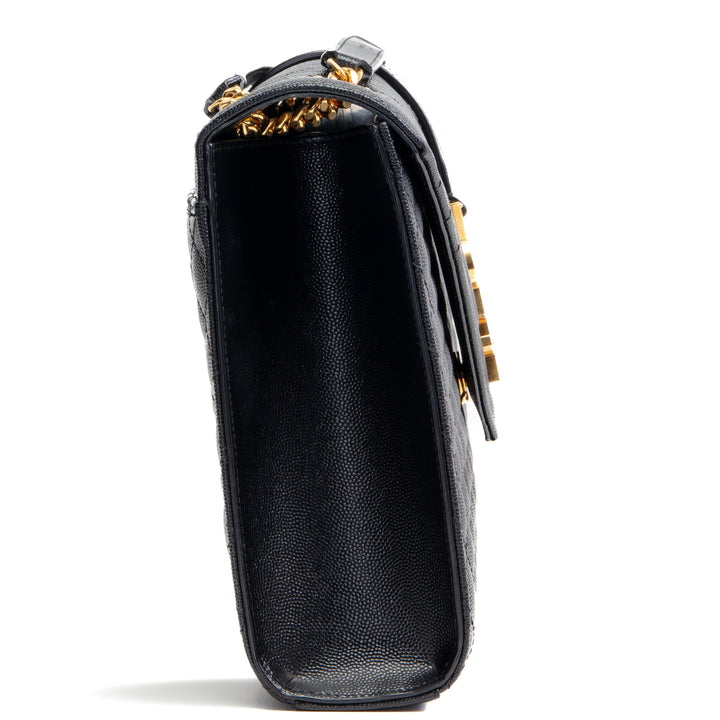 SAINT LAURENT Envelope Large Shoulder Bag - Black