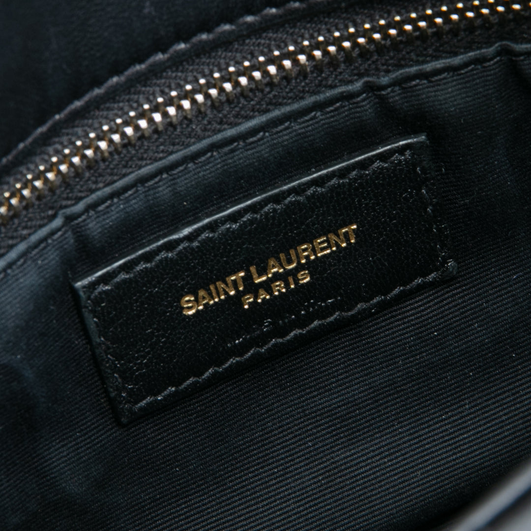 Saint Laurent Toy Lou Puffer Bag- schwarz