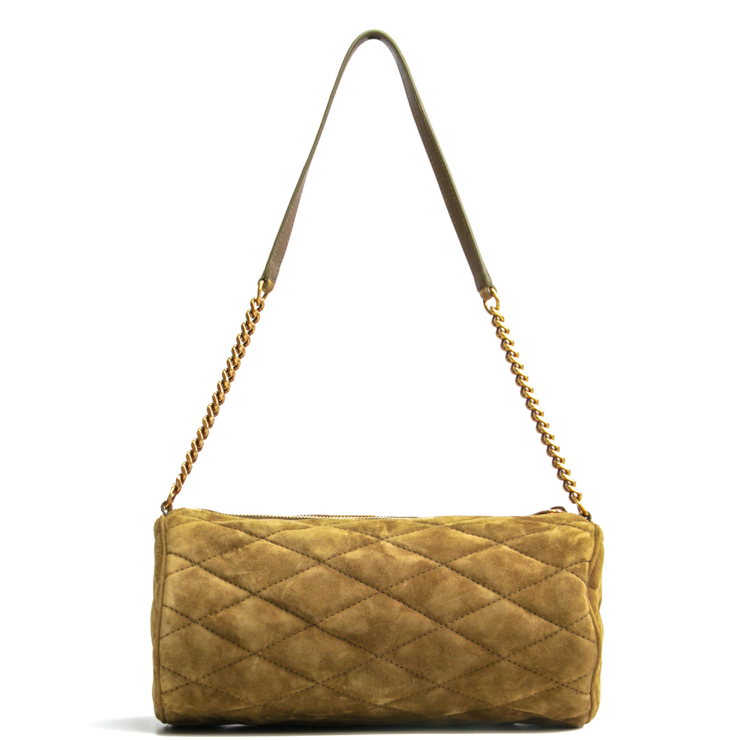 SAINT LAURENT Small Sade Tube Bag - Olive Green