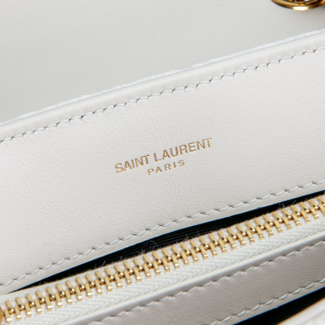 SAINT LAURENT Loulou Shoulder Bag - Cream